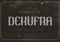 Dekufra Font - Featured Image