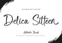 Delica Sitteen Font - Featured Image