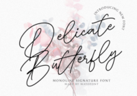 Delicate Butterfly Font - Featured Image