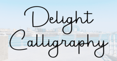 Delight Calligraphy Font - Featured Image