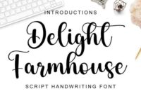 Delight Farmhouse Font - Featured Image