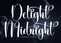 Delight Midnight Font - Featured Image