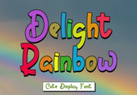 Delight Rainbow Font - Featured Image