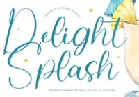 Delight Splash Font - Featured Image
