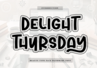Delight Thursday Font - Featured Image