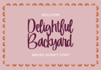 Delightful Backyard Font - Featured Image
