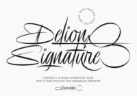 Delion Signature Font - Featured Image