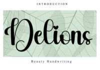 Delions Font - Featured Image