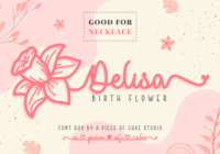 Delisa Birth Flower Duo Font - Featured Image