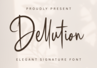 Dellution Font - Featured Image