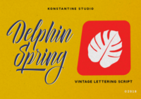 Delphin Spring Font - Featured Image