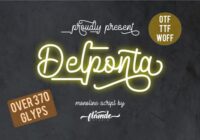 Delponta Script Font - Featured Image