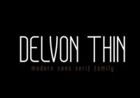 Delvon Thin Font - Featured Image