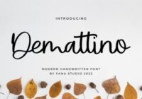 Demattino Font - Featured Image