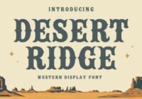 Desert Ridge Font - Featured Image