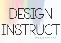 Design Instruct Font - Featured Image