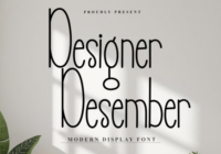 Designer Desember Font - Featured Image