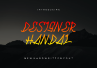 Designer Handal Font - Featured Image