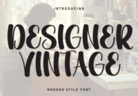 Designer Vintage Font - Featured Image
