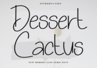 Dessert Cactus Font - Featured Image