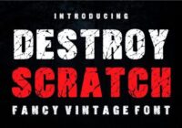 Destroy Scratch Font - Featured Image