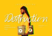 Destruction Font - Featured Image