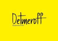 Detmeroff Font - Featured Image