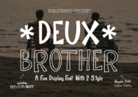 Deux Brother Font - Featured Image