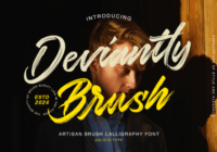Deviantly Brush Font - Featured Image
