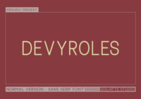Devyroles Font - Featured Image