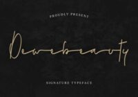 Dewebeauty Font - Featured Image