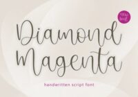 Diamond Magenta Font - Featured Image
