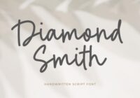 Diamond Smith Font - Featured Image