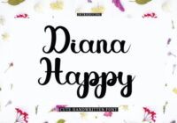 Diana Happy Font - Featured Image