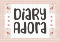 Diary Adora Font - Featured Image