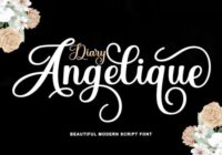 Diary Angelique Font - Featured Image
