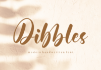 Dibbles Font - Featured Image