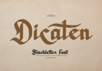 Dicaten Font - Featured Image