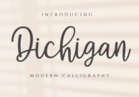 Dichigan Font - Featured Image