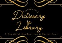 Dictionary in Library Font - Featured Image