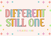 Different Still One Font - Featured Image