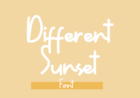Different Sunset Font - Featured Image