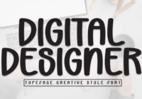 Digital Designer Font - Featured Image