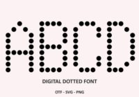 Digital Dotted Font - Featured Image