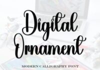 Digital Ornament Font - Featured Image
