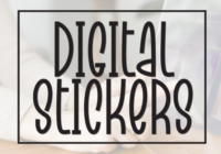 Digital Stickers Font - Featured Image