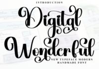 Digital Wonderful Font - Featured Image