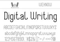 Digital Writing Font - Featured Image