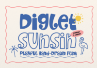 Diglet Sunsin Font - Featured Image