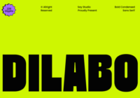 Dilabo Font - Featured Image